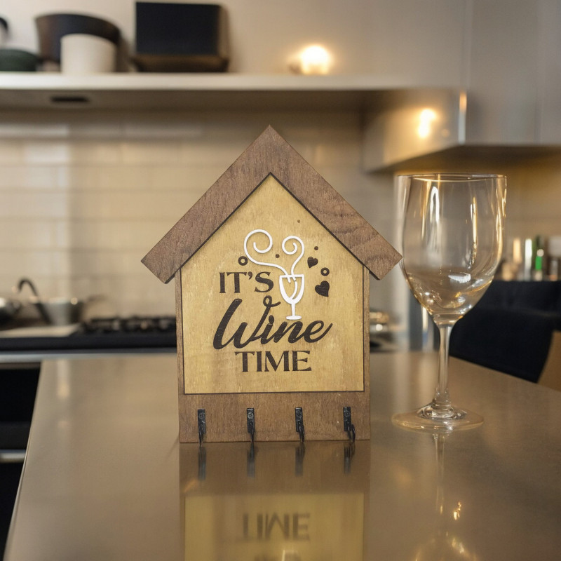 Wine Time Key Hanger