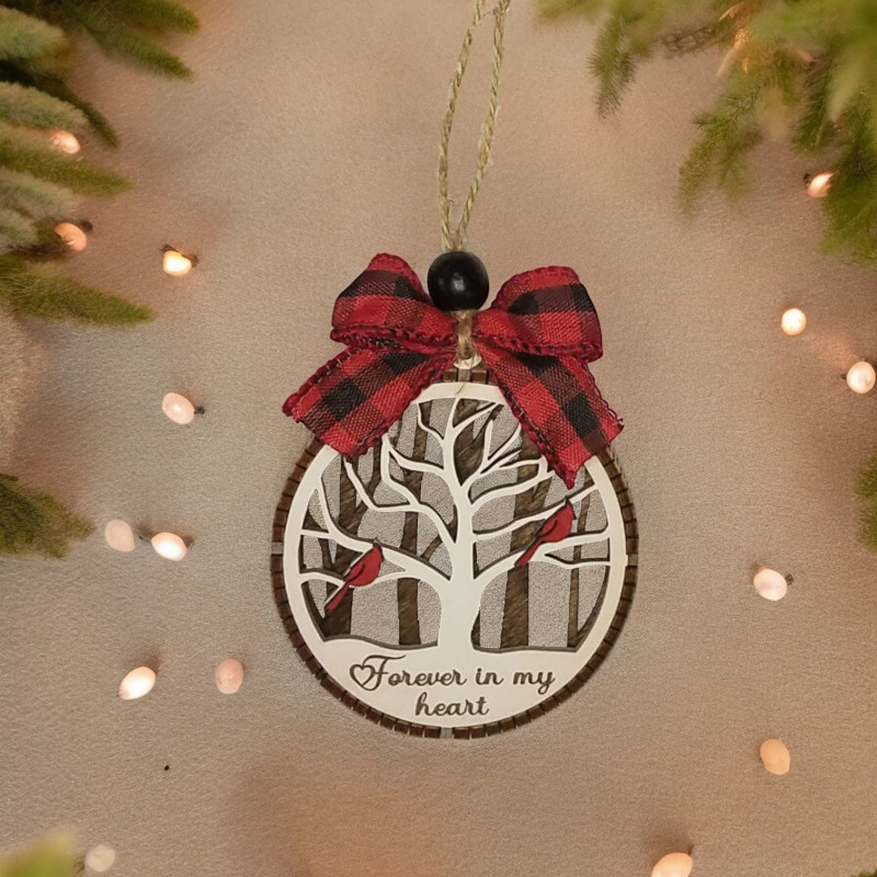 Forever 2 Cardinal Memorial Ornament