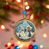 Blue Snowman Ornament