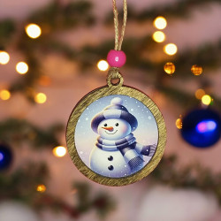 Snowman Face Ornament